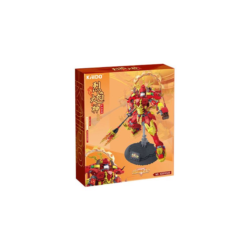 KAIDO KD99028 99028 TRUYỀN THUYẾT SHAN HAI JING ZHU RONG THẦN LỬA VÀ BẢO VỆ THẾ GIỚI CHONGLI bộ đồ chơi xếp lắp ráp ghép mô hình