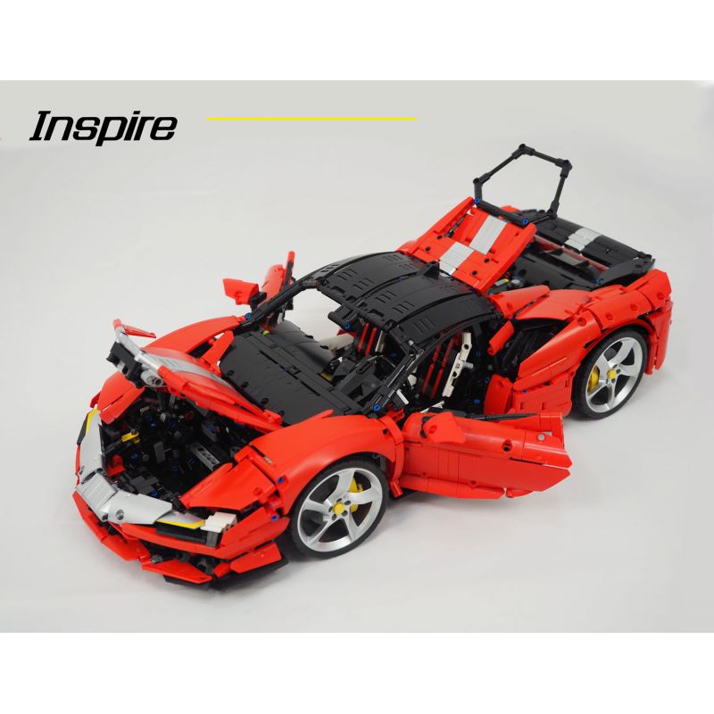 INSPIRE R60001 60001 XE THỂ THAO SF90 tỷ lệ 1:8 bộ đồ chơi xếp lắp ráp ghép mô hình Technic SF90 STRADALE Kỹ Thuật Công Nghệ Cao Mô Hình Phương Tiện 4100 khối