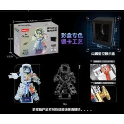 WANGAO 288003 CÁC PHI HÀNH GIA ĐI BỘ TRONG KHÔNG GIAN VÀ DŨNG CẢM VỚI NHỮNG ĐIỀU CHƯA BIẾT bộ đồ chơi xếp lắp ráp ghép mô hình 605 khối