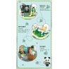 ZHEGAO 663012-1 CỬA HÀNG HOA GẤU TRÚC GARDENIA bộ đồ chơi xếp lắp ráp ghép mô hình PANDA FLOWER SHOP GARDENLA 490 khối