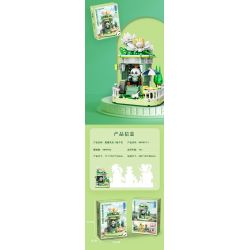 ZHEGAO 663012-1 CỬA HÀNG HOA GẤU TRÚC GARDENIA bộ đồ chơi xếp lắp ráp ghép mô hình PANDA FLOWER SHOP GARDENLA 490 khối