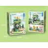 ZHEGAO 663012-1 CỬA HÀNG HOA GẤU TRÚC GARDENIA bộ đồ chơi xếp lắp ráp ghép mô hình PANDA FLOWER SHOP GARDENLA 490 khối