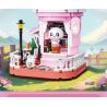 ZHEGAO 663012-4 NGƯỜI BÁN HOA GẤU TRÚC bộ đồ chơi xếp lắp ráp ghép mô hình PANDA FLOWER SHOP LOTUS 505 khối
