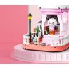 ZHEGAO 663012-4 NGƯỜI BÁN HOA GẤU TRÚC bộ đồ chơi xếp lắp ráp ghép mô hình PANDA FLOWER SHOP LOTUS 505 khối