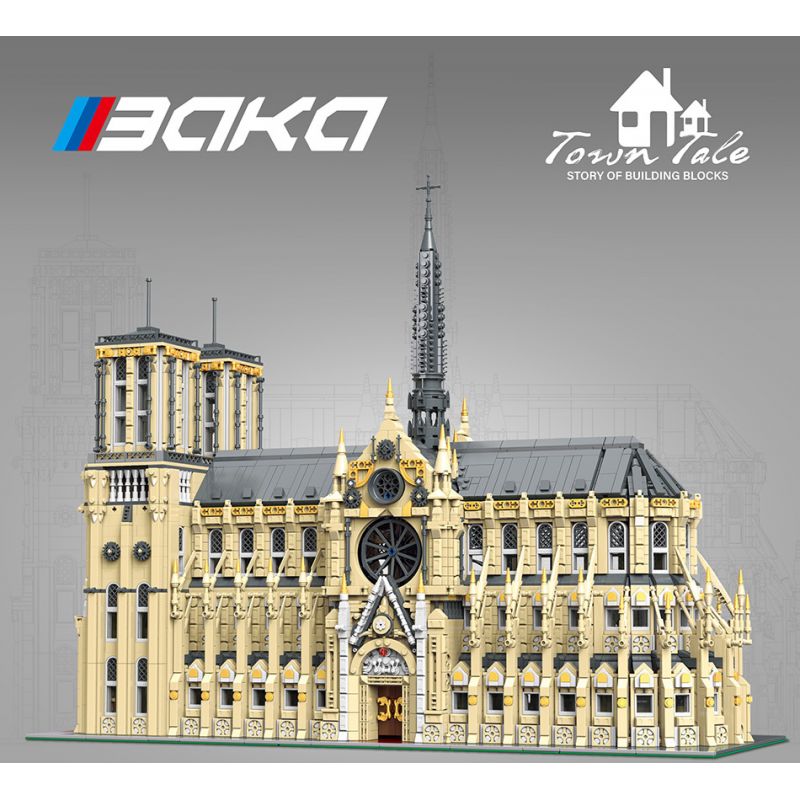 BAKA TECHNOLOGY 33213 NHÀ THỜ ĐỨC BÀ PARIS bộ đồ chơi xếp lắp ráp ghép mô hình Creator NOTRE DAME DE PARIS Sáng Tạo 8225 khối BAKA TECHNOLOGY 33213 NHÀ THỜ ĐỨC BÀ PARIS bộ đồ chơi xếp lắp ráp ghép mô hình Creator NOTRE DAME DE PARIS Sáng Tạo 8225 khối