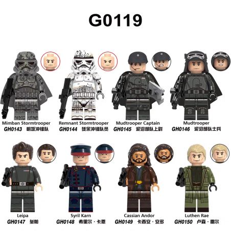G CARD G0119 0119 GH0143 0143 GH0144 0144 GH0145 0145 GH0146 0146 GH0147 0147 GH0148 0148 GH0149 0149 GH0150 0150 NHÂN VẬT NHỎ CỦA STAR WARS 8 LOẠI bộ đồ chơi xếp lắp ráp ghép mô hình Chiến Tranh Giữa Các Vì Sao