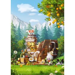 POP MART P10001 10001 CĂN CỨ BÍ MẬT CỦA KHU RỪNG QUÁI VẬT SWEET BREWING bộ đồ chơi xếp lắp ráp ghép mô hình JUICE MAKER