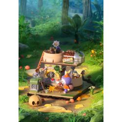 POP MART P10004 10004 CĂN CỨ BÍ MẬT TRONG RỪNG QUÁI VẬT JAM GRAFFITI bộ đồ chơi xếp lắp ráp ghép mô hình