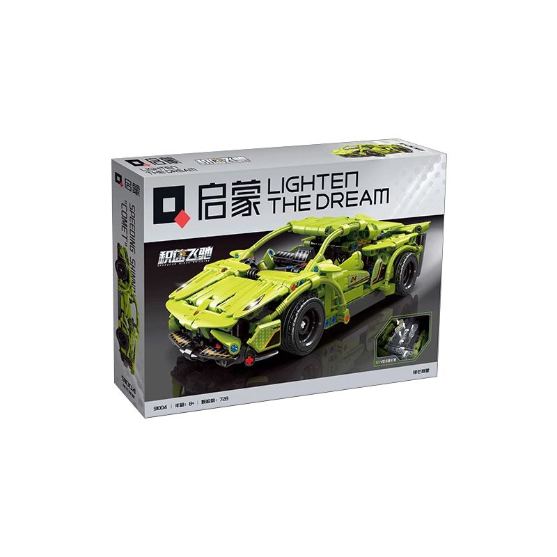 QMAN ENLIGHTEN KEEPPLEY 91004 TỐC ĐỘ TÍCH LŨY SAO CHỔI SẮC NÉT bộ đồ chơi xếp lắp ráp ghép mô hình Technic Kỹ Thuật Công Nghệ Cao Mô Hình Phương Tiện 728 khối