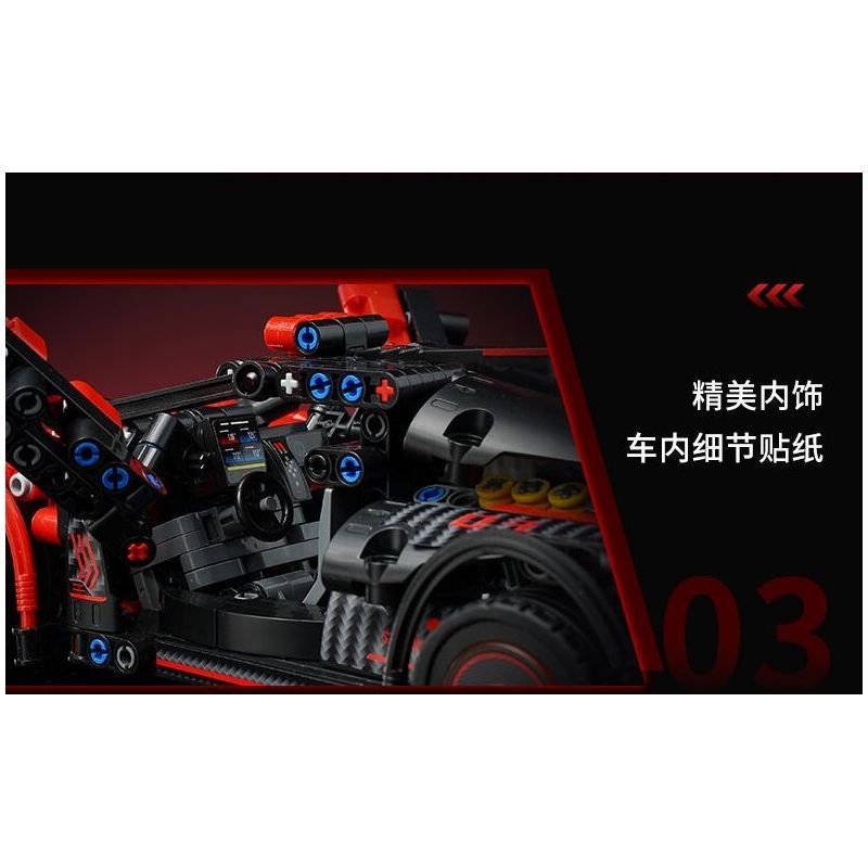 QMAN ENLIGHTEN KEEPPLEY 91004 TỐC ĐỘ TÍCH LŨY SAO CHỔI SẮC NÉT bộ đồ chơi xếp lắp ráp ghép mô hình Technic Kỹ Thuật Công Nghệ Cao Mô Hình Phương Tiện 728 khối