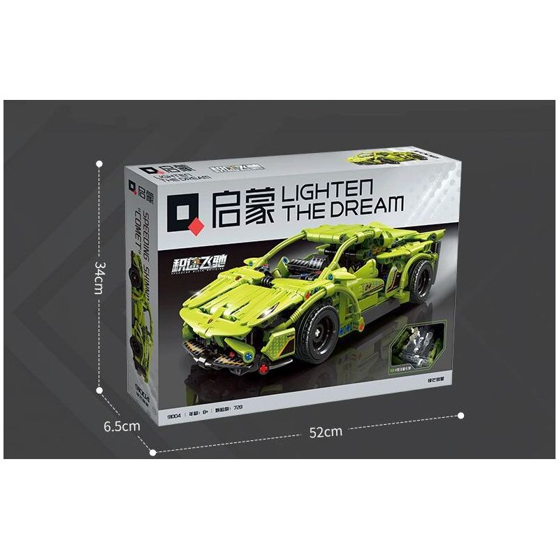 QMAN ENLIGHTEN KEEPPLEY 91004 TỐC ĐỘ TÍCH LŨY SAO CHỔI SẮC NÉT bộ đồ chơi xếp lắp ráp ghép mô hình Technic Kỹ Thuật Công Nghệ Cao Mô Hình Phương Tiện 728 khối