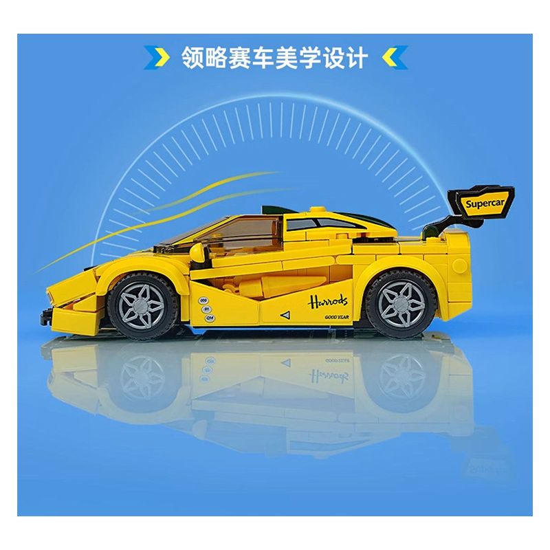 QMAN ENLIGHTEN KEEPPLEY 91001 TỐC ĐỘ CHÍNH XÁC SPEEDSTER bộ đồ chơi xếp lắp ráp ghép mô hình Speed Champions Racing Cars Đua Xe Công Thức 282 khối