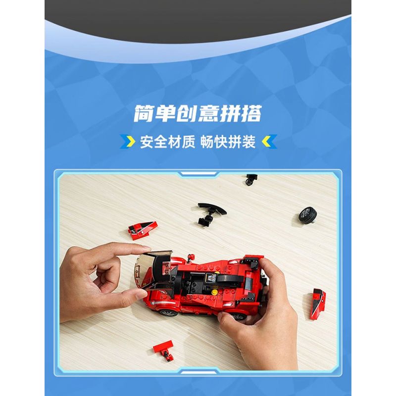 QMAN ENLIGHTEN KEEPPLEY 91001 TỐC ĐỘ CHÍNH XÁC SPEEDSTER bộ đồ chơi xếp lắp ráp ghép mô hình Speed Champions Racing Cars Đua Xe Công Thức 282 khối