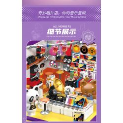 ZHEGAO 612026 CỬA HÀNG BĂNG ĐĨA bộ đồ chơi xếp lắp ráp ghép mô hình RECORD STORE 554 khối