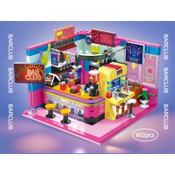 ZHEGAO 612027 CÂU LẠC BỘ QUÁN BAR bộ đồ chơi xếp lắp ráp ghép mô hình BAR CLUB 602 khối