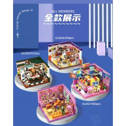 ZHEGAO 612027 CÂU LẠC BỘ QUÁN BAR bộ đồ chơi xếp lắp ráp ghép mô hình BAR CLUB 602 khối