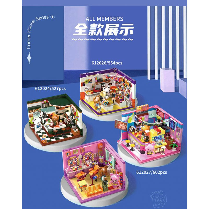 ZHEGAO 612027 CÂU LẠC BỘ QUÁN BAR bộ đồ chơi xếp lắp ráp ghép mô hình BAR CLUB 602 khối