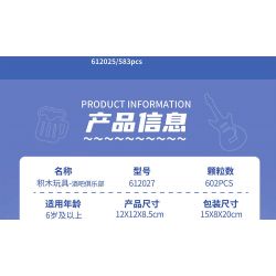 ZHEGAO 612027 CÂU LẠC BỘ QUÁN BAR bộ đồ chơi xếp lắp ráp ghép mô hình BAR CLUB 602 khối