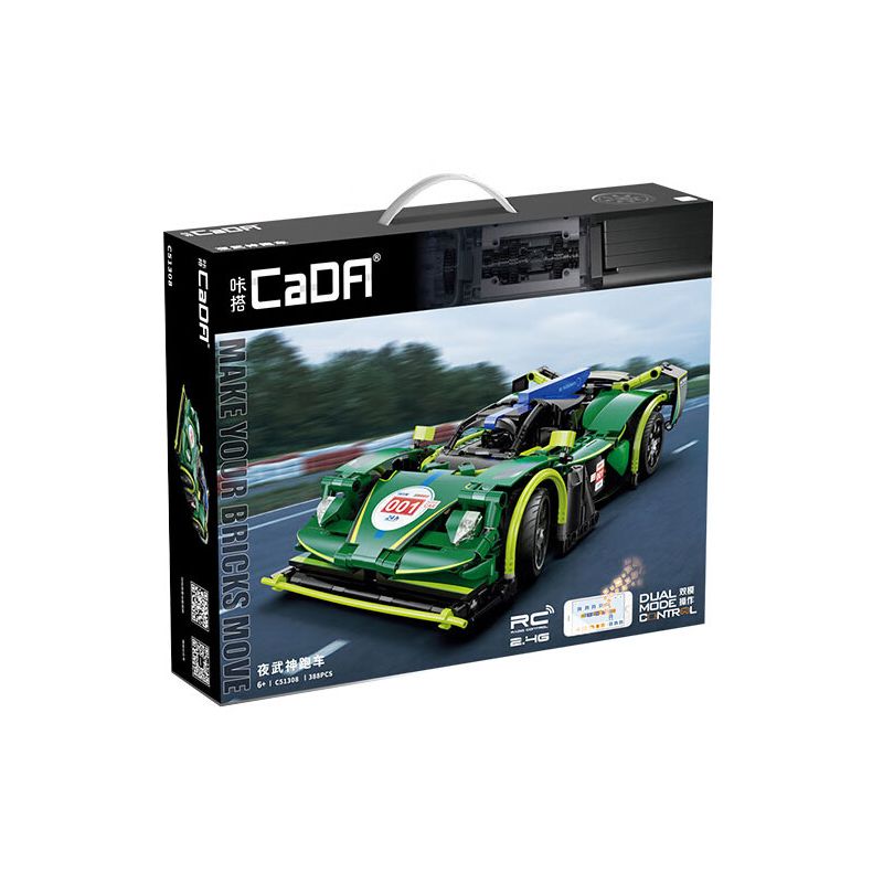 CADA DOUBLEE C51308 51308 XE THỂ THAO CHIẾN BINH BÓNG ĐÊM tỷ lệ 1:14 bộ đồ chơi xếp lắp ráp ghép mô hình Technic Kỹ Thuật Công Nghệ Cao Mô Hình Phương Tiện 388 khối