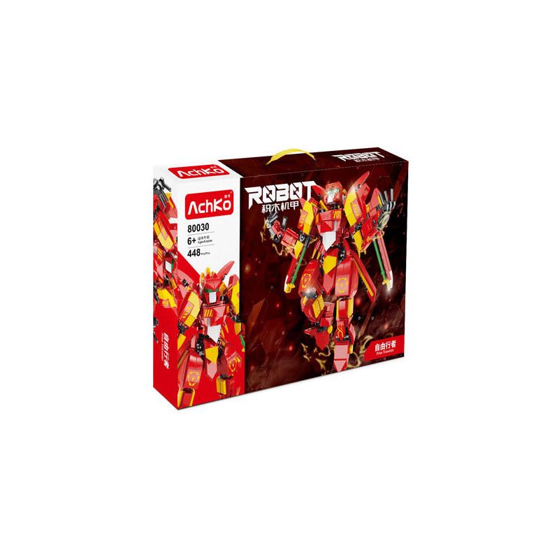 ACHKO 80030 MECHA ĐI BỘ MIỄN PHÍ bộ đồ chơi xếp lắp ráp ghép mô hình FREE TRAVELER 448 khối
