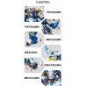 ACHKO 80031 CƠ KHÍ HIỆP SĨ THIÊN TƯỜNG bộ đồ chơi xếp lắp ráp ghép mô hình SOARING KNIGHT 451 khối