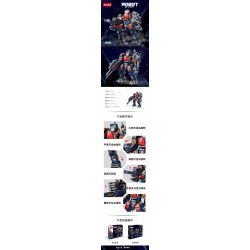 ACHKO 80032 MECHA PHÁO ĐIÊN CUỒNG bộ đồ chơi xếp lắp ráp ghép mô hình CRAZY THUNDER CANNON 450 khối