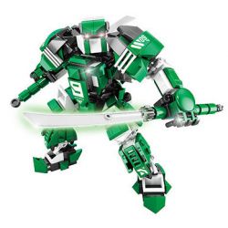 ACHKO 80033 KENDO TEBU MECHA bộ đồ chơi xếp lắp ráp ghép mô hình 413 khối