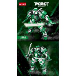 ACHKO 80033 KENDO TEBU MECHA bộ đồ chơi xếp lắp ráp ghép mô hình 413 khối