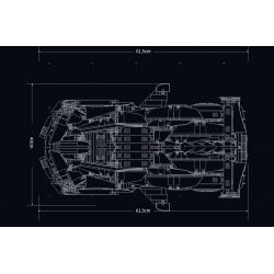 MOYU BLOCK MY88028 88028 LAMBO 3000 GTR PHIÊN BẢN ĐƯỜNG ĐUA 1:8 tỷ lệ 1:8 bộ đồ chơi xếp lắp ráp ghép mô hình Technic Kỹ Thuật Công Nghệ Cao Mô Hình Phương Tiện 3130 khối