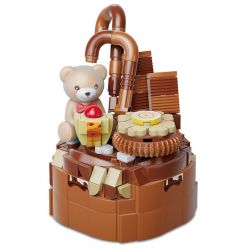 KAIDO KD99029 99029 BÁNH CHỮA BỆNH CỦA TEDDY TIRAMISU bộ đồ chơi xếp lắp ráp ghép mô hình