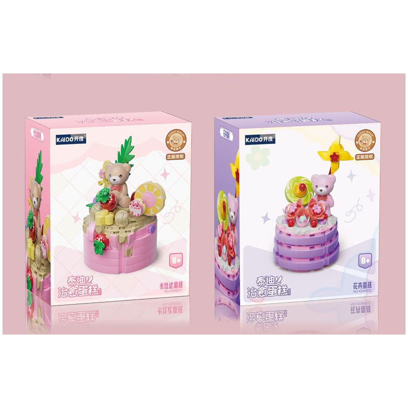 KAIDO KD99029 99029 BÁNH CHỮA BỆNH CỦA TEDDY TIRAMISU bộ đồ chơi xếp lắp ráp ghép mô hình