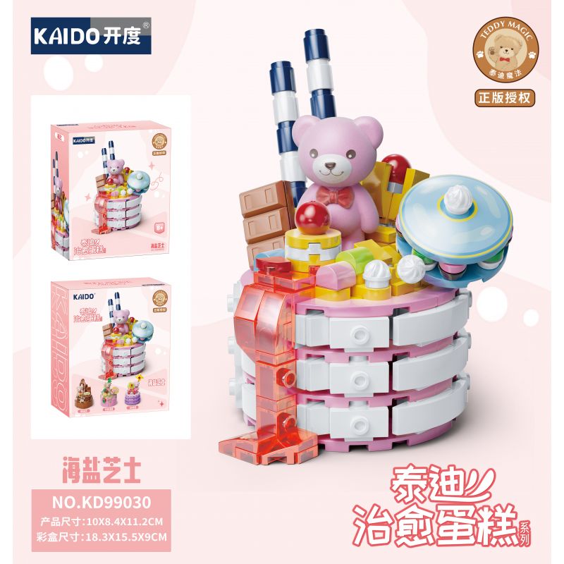 KAIDO KD99030 99030 BÁNH TEDDY CURE PHÔ MAI MUỐI BIỂN bộ đồ chơi xếp lắp ráp ghép mô hình