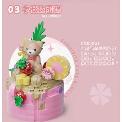 KAIDO KD99030 99030 BÁNH TEDDY CURE PHÔ MAI MUỐI BIỂN bộ đồ chơi xếp lắp ráp ghép mô hình