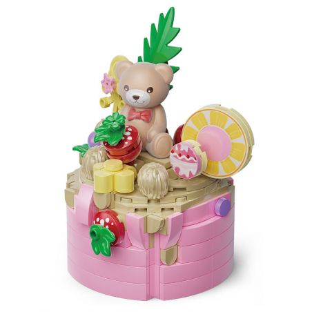 KAIDO KD99031 99031 BÁNH TEDDY CURE SỮA TRỨNG bộ đồ chơi xếp lắp ráp ghép mô hình