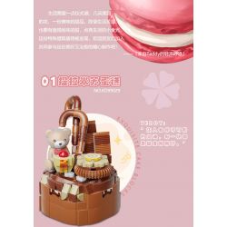 KAIDO KD99031 99031 BÁNH TEDDY CURE SỮA TRỨNG bộ đồ chơi xếp lắp ráp ghép mô hình