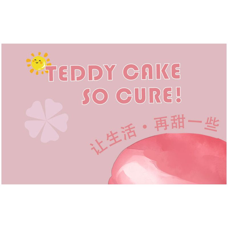 KAIDO KD99031 99031 BÁNH TEDDY CURE SỮA TRỨNG bộ đồ chơi xếp lắp ráp ghép mô hình