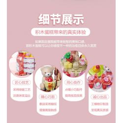 KAIDO KD99031 99031 BÁNH TEDDY CURE SỮA TRỨNG bộ đồ chơi xếp lắp ráp ghép mô hình