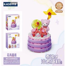 KAIDO KD99032 99032 BÁNH TEDDY CURE HOA bộ đồ chơi xếp lắp ráp ghép mô hình