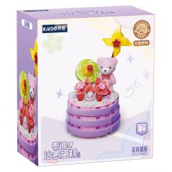KAIDO KD99032 99032 BÁNH TEDDY CURE HOA bộ đồ chơi xếp lắp ráp ghép mô hình