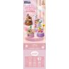 KAIDO KD99032 99032 BÁNH TEDDY CURE HOA bộ đồ chơi xếp lắp ráp ghép mô hình