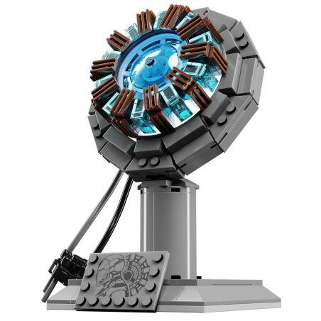 PANBO 7707 LÒ PHẢN ỨNG HẠT NHÂN IRON MAN bộ đồ chơi xếp lắp ráp ghép mô hình Super Heroes REACTION FURNACE Siêu Nhân Anh Hùng