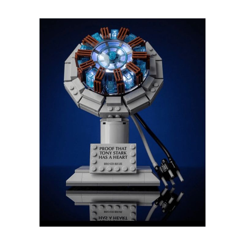 PANBO 7707 LÒ PHẢN ỨNG HẠT NHÂN IRON MAN bộ đồ chơi xếp lắp ráp ghép mô hình Super Heroes REACTION FURNACE Siêu Nhân Anh Hùng