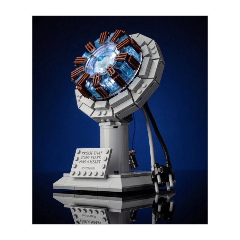 PANBO 7707 LÒ PHẢN ỨNG HẠT NHÂN IRON MAN bộ đồ chơi xếp lắp ráp ghép mô hình Super Heroes REACTION FURNACE Siêu Nhân Anh Hùng