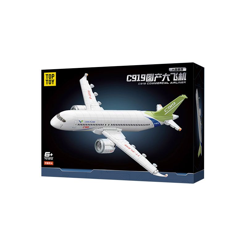 TOP TOY TC1210 1210 VŨ KHÍ LỢI HẠI CỦA CƯỜNG QUỐC C919 MÁY BAY CỠ LỚN SẢN XUẤT TRONG NƯỚC bộ đồ chơi xếp lắp ráp ghép mô hình City C919 COMMERCIAL AIRLINER Thành Phố 600 khối