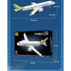 TOP TOY TC1210 1210 VŨ KHÍ LỢI HẠI CỦA CƯỜNG QUỐC C919 MÁY BAY CỠ LỚN SẢN XUẤT TRONG NƯỚC bộ đồ chơi xếp lắp ráp ghép mô hình City C919 COMMERCIAL AIRLINER Thành Phố 600 khối