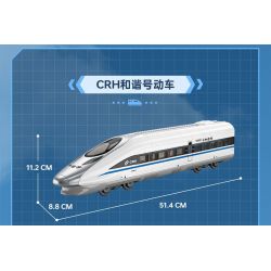 TOP TOY TC1211 1211 VŨ KHÍ LỢI HẠI CỦA CƯỜNG QUỐC TÀU CRH HARMONY bộ đồ chơi xếp lắp ráp ghép mô hình City RAILWAY HIGH-SPEED TRAIN Thành Phố 600 khối
