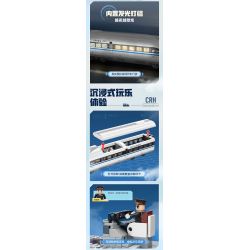 TOP TOY TC1211 1211 VŨ KHÍ LỢI HẠI CỦA CƯỜNG QUỐC TÀU CRH HARMONY bộ đồ chơi xếp lắp ráp ghép mô hình City RAILWAY HIGH-SPEED TRAIN Thành Phố 600 khối