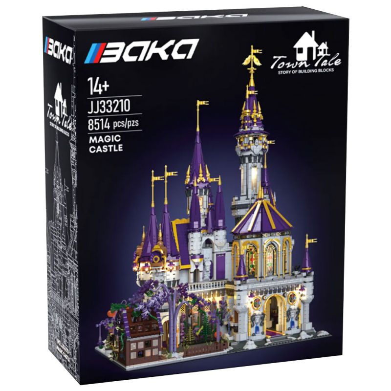 BAKA TECHNOLOGY 33210 non Lego LÂU ĐÀI MA THUẬT bộ đồ chơi xếp lắp ráp ghép mô hình Creator MAGIC CASTLE Sáng Tạo 8514 khối