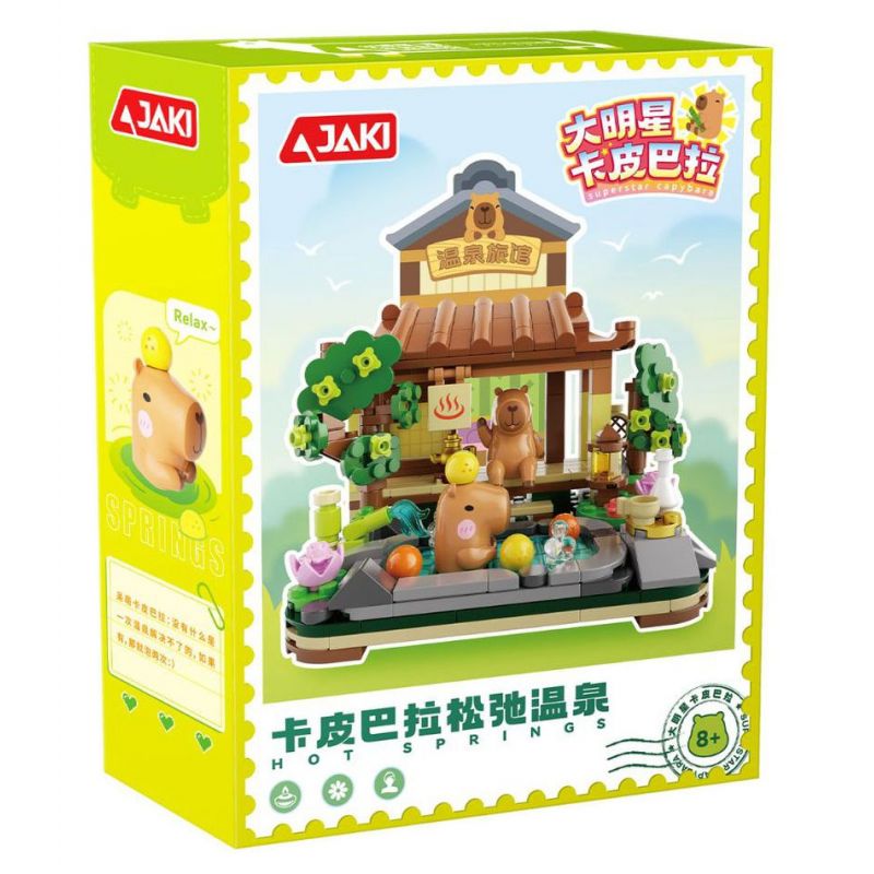 JAKI GK001 SPA THƯ GIÃN KAPIBARA bộ đồ chơi xếp lắp ráp ghép mô hình CAPYBARA