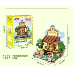JAKI GK001 SPA THƯ GIÃN KAPIBARA bộ đồ chơi xếp lắp ráp ghép mô hình CAPYBARA